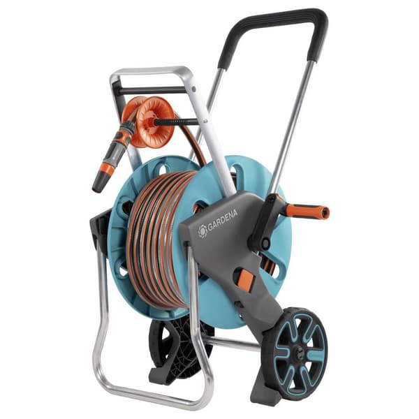 GARDENA 18517-20 GARDENA Schlauchwagen CleverRoll M Easy Set Slangvagn 13 mm 20 m 1/2 tum 1 st Turkos, Orange, Grå