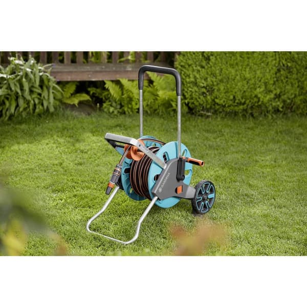 GARDENA 18517-20 GARDENA Schlauchwagen CleverRoll M Easy Set Slangvagn 13 mm 20 m 1/2 tum 1 st Turkos, Orange, Grå