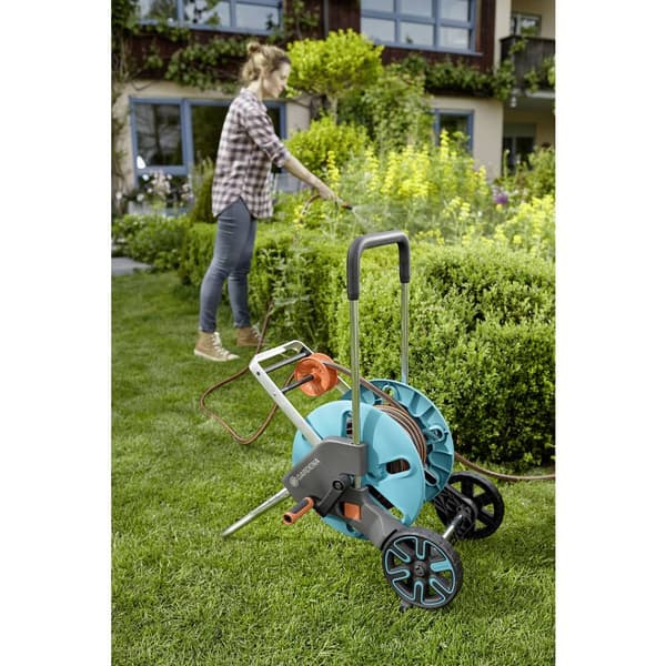 GARDENA 18517-20 GARDENA Schlauchwagen CleverRoll M Easy Set Slangvagn 13 mm 20 m 1/2 tum 1 st Turkos, Orange, Grå