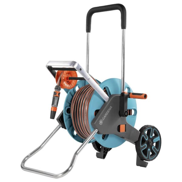 GARDENA 18517-20 GARDENA Schlauchwagen CleverRoll M Easy Set Slangvagn 13 mm 20 m 1/2 tum 1 st Turkos, Orange, Grå