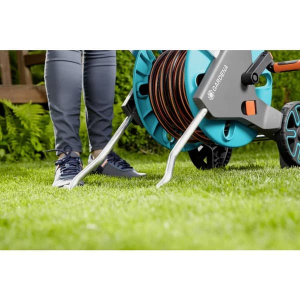 GARDENA 18515-20 CleverRoll M Easy Slangvagn 1 st Turkos, Orange, Grå