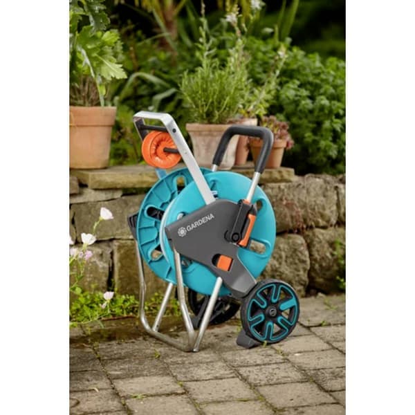 GARDENA 18515-20 CleverRoll M Easy Slangvagn 1 st Turkos, Orange, Grå