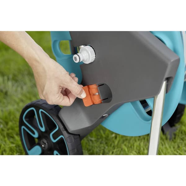 GARDENA 18515-20 CleverRoll M Easy Slangvagn 1 st Turkos, Orange, Grå