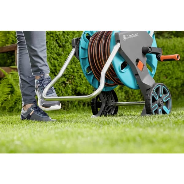 GARDENA 18515-20 CleverRoll M Easy Slangvagn 1 st Turkos, Orange, Grå