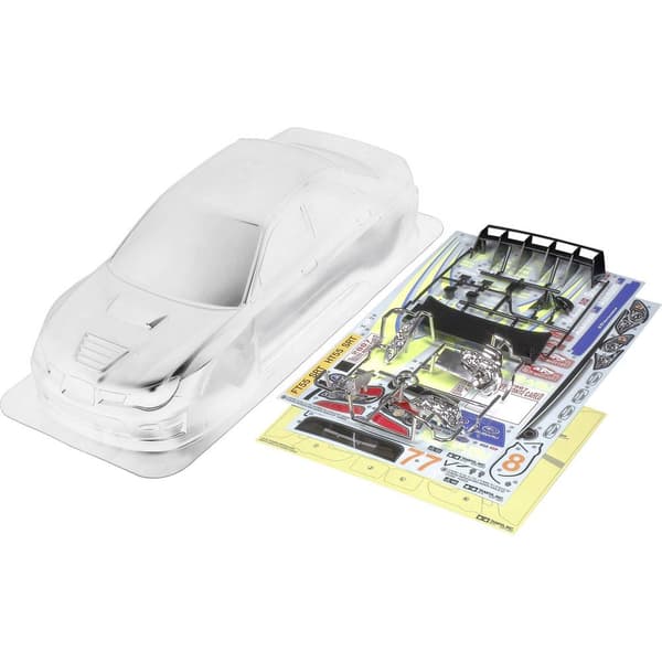 Tamiya 51289 1:10 Kaross Subaru Impreza WRC 2007 187 mm Olackerad, ej utskuren