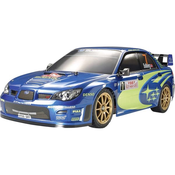 Tamiya 51289 1:10 Kaross Subaru Impreza WRC 2007 187 mm Olackerad, ej utskuren
