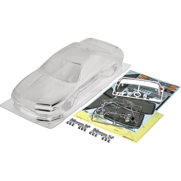 Tamiya 51365 1:10 Kaross Nissan Skyline R32 190 mm Olackerad, ej utskuren