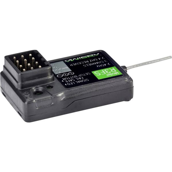 Absima R3FS 3-kanals mottagare 2,4 GHz Instickssystem JR/Futaba