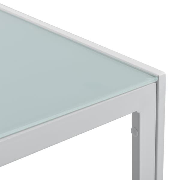 [casa.pro]® Udendørs-Sofabord - hvid - 100 x 50 x 35cm