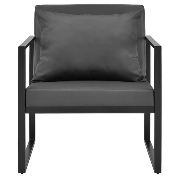 [casa.pro]® Trädgårdsstol-set 2-Svart/Ljusgrå-70x60