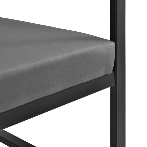 [casa.pro]® Trädgårdsstol-set 2-Svart/Ljusgrå-70x60