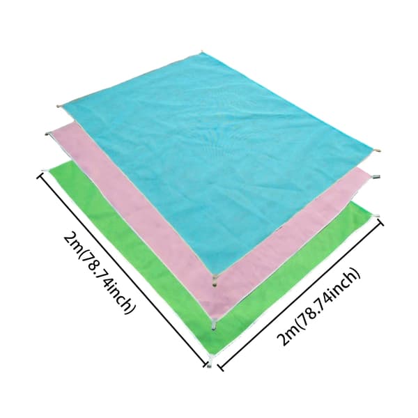Sandless tæppe - 2x2 meter pink