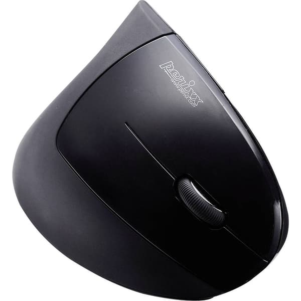 Perixx Perimice -713 Ergonomisk mus Trådlös Optisk Svart 6 Knappar 2000 dpi Ergonomisk