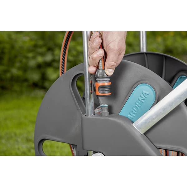 GARDENA 18520-20 CleverRoll L Easy Slangvagn 1 st Grå, Turkos, Orange