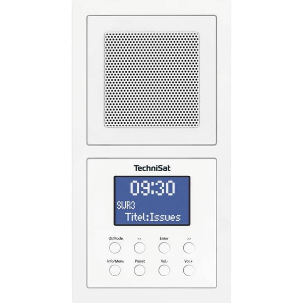 Inbyggnadsradio TechniSat UP 1 DAB+, FM Vit