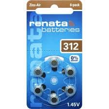 ZA 312 Hörapparatsbatteri