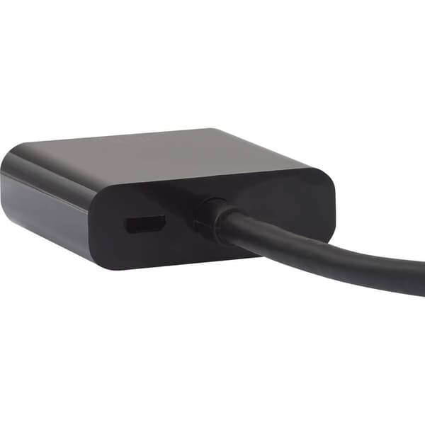 Renkforce RF-3301134 DVI / VGA Adapter [1x DVI-hane 24+1 pol - 1x VGA hona] Svart med ferritkärna, guldpläterad kontakt