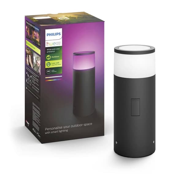 Hue LED-utomhusstålampa (utökning) 1742030P7 Calla LED fast installerad 8 W RGBW