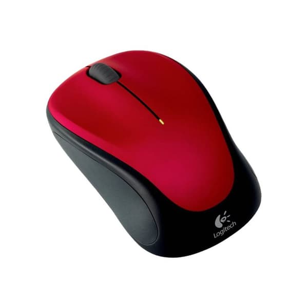 Logitech M235 WiFi mus Trådlös Optisk Röd/Svart 3 Knappar 1000 dpi
