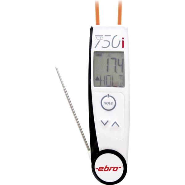 ebro TLC 750i IR-termometer och instickstermometer (HACCP) Optik 2:1 -50 - +250 °C HACCP-konform, Kontaktmätning, Berör