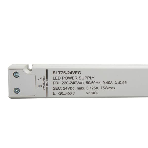 Self Electronics SLT75-24VFG LED driver Konstantspänning 75 W 0 - 3.1 A 24.0 V/DC möbelregistrering, inte dimbar, Överb