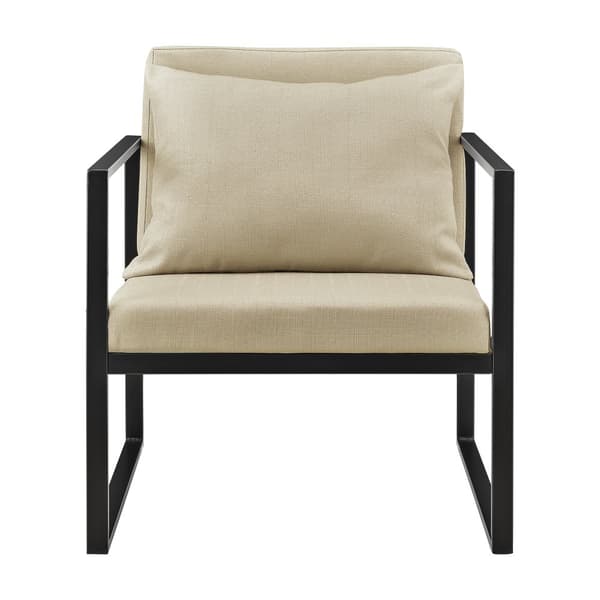 [en.casa]® Design nojatuoli 2 kpl / setti - 70 x 60 cm - hiekanvärinen - selkätyynyllä