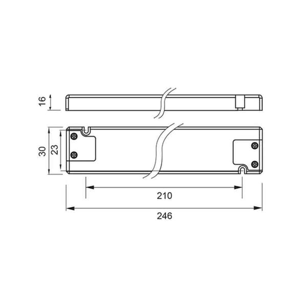 Self Electronics SLT30-12VFG LED transformator Konstantspänning 30 W 0 - 2.5 A 12 V/DC inte dimbar, möbelregistrering,