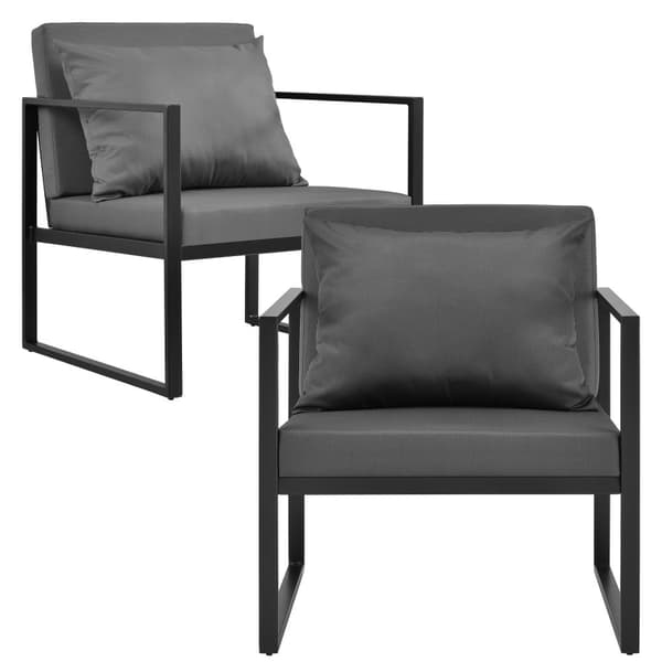 [casa.pro]® Loungeset/Soffgrupp-Svart