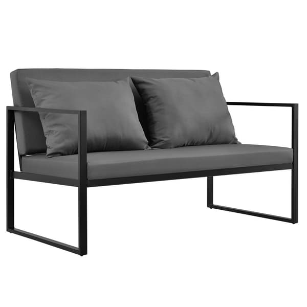 [casa.pro]® Loungeset/Soffgrupp-Svart