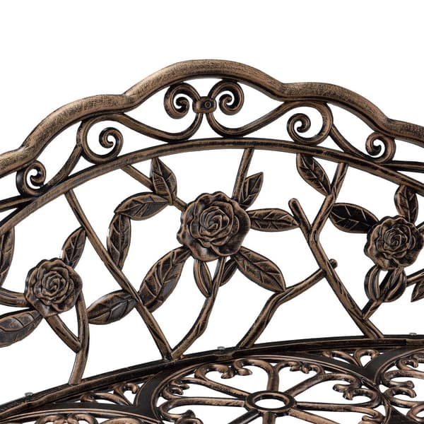 [casa.pro]® Vintage Havebænk - 99x54x78cm - bronze