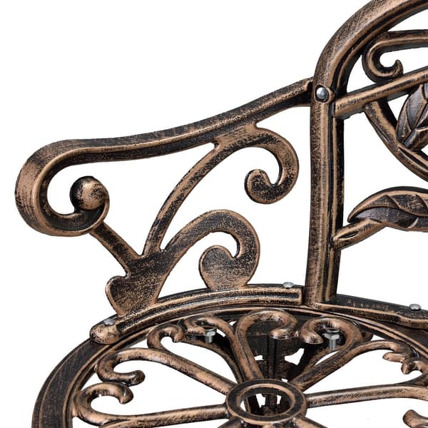[casa.pro]® Vintage Havebænk - 99x54x78cm - bronze
