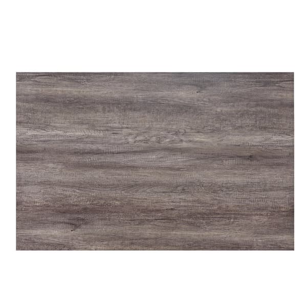 [en.casa]® Eleganttinen ruokailuryhmä 140 x 90 cm - pöytä + 6 tekonahkaa tuolia