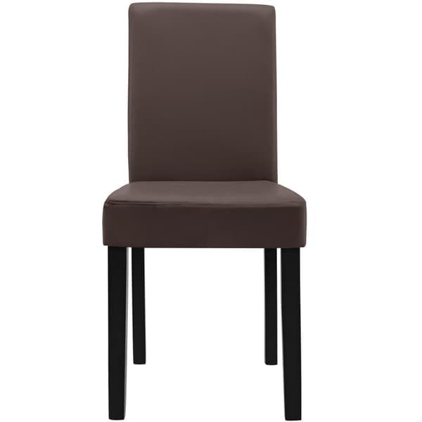 [en.casa]® Eleganttinen ruokailuryhmä 140 x 90 cm - pöytä + 6 tekonahkaa tuolia