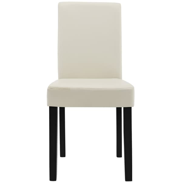 [en.casa]® Eleganttinen ruokailuryhmä 140 x 90 cm - pöytä + 6 tekonahkaa tuolia
