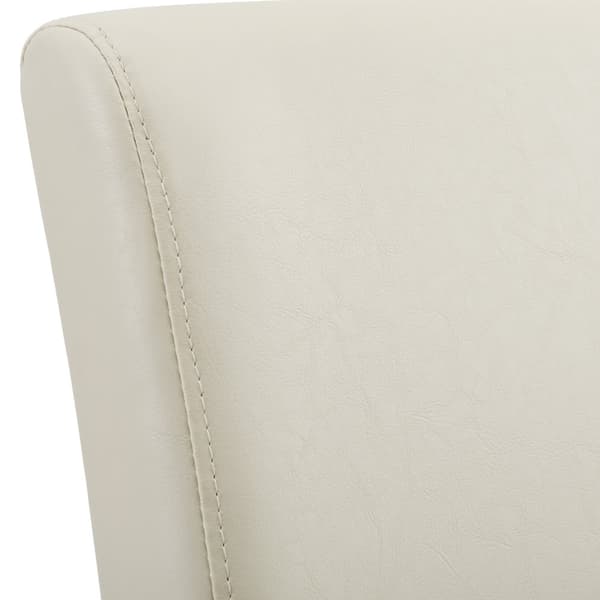 [en.casa]® Eleganttinen ruokailuryhmä 140 x 90 cm - pöytä + 6 tekonahkaa tuolia
