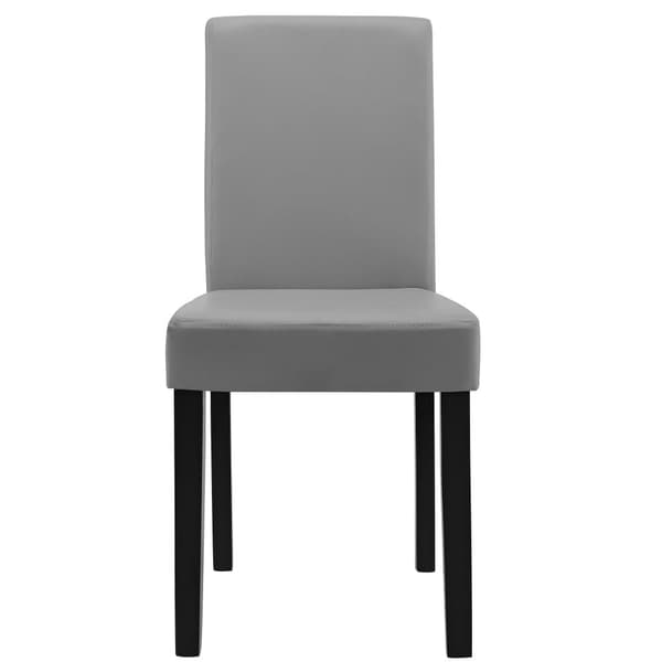 [en.casa]® Eleganttinen ruokailuryhmä 140 x 90 cm - pöytä + 6 tekonahkaa tuolia