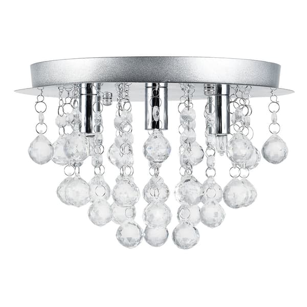 [lux.pro]® Loftlampe Trio - 3xG9 max. 28W - metal/plastik - krom/sølv
