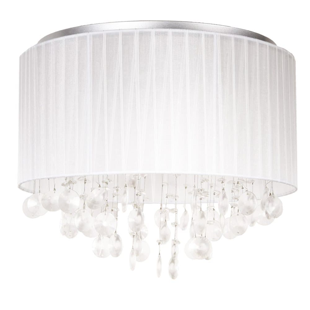 lux.pro Stilig plafond - Triton Crystal - krom / vit
