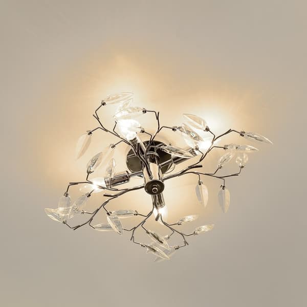[lux.pro]® Loftlampe Kira - 4 x E14 - krom / sølv