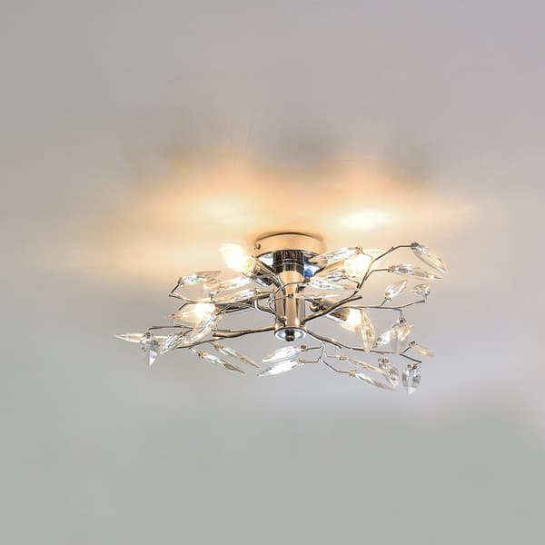 [lux.pro]® Loftlampe Kira - 4 x E14 - krom / sølv