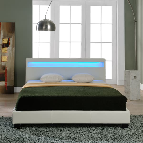 Corium® Dobbeltseng Paris inkl. madras - 160x200cm - hvid