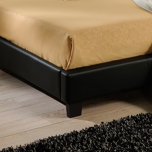 Corium® Dobbeltseng Paris inkl. madras - 140x200cm - sort
