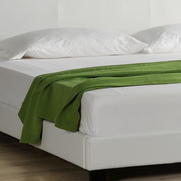 Corium® Tyylikäs verhoiltu sänky PU tekonahka 210cm x 149cm valkoinen