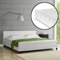 Pikkukuva 2 / 7: Corium® Tyylikäs verhoiltu sänky PU tekonahka 210cm x 149cm valkoinen