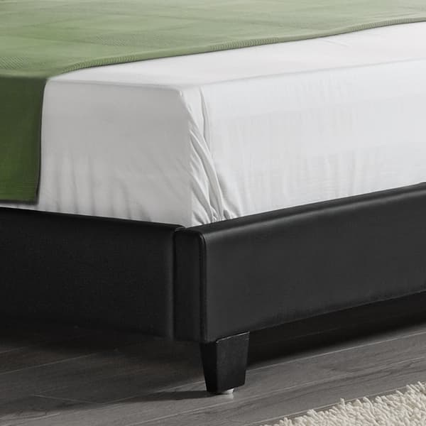 Corium® Dobbeltseng Barcelona - inkl. madras - 140x200 - sort