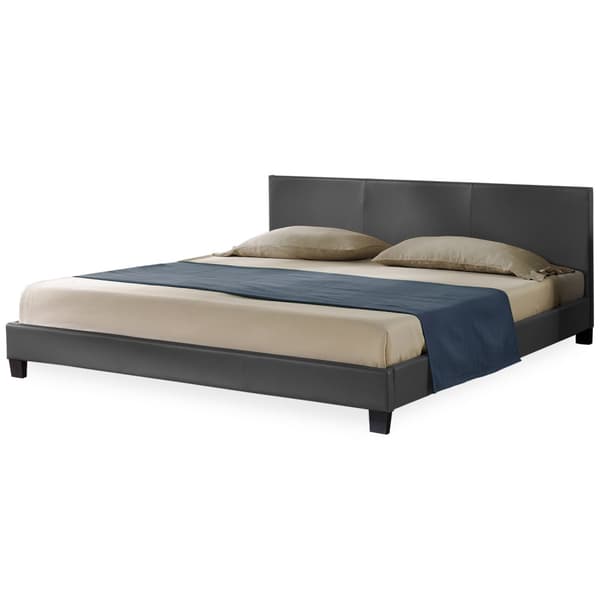 Corium® Tyylikäs verhoiltu sänky PU tekonahka 210cm x 149cm tummanharmaa