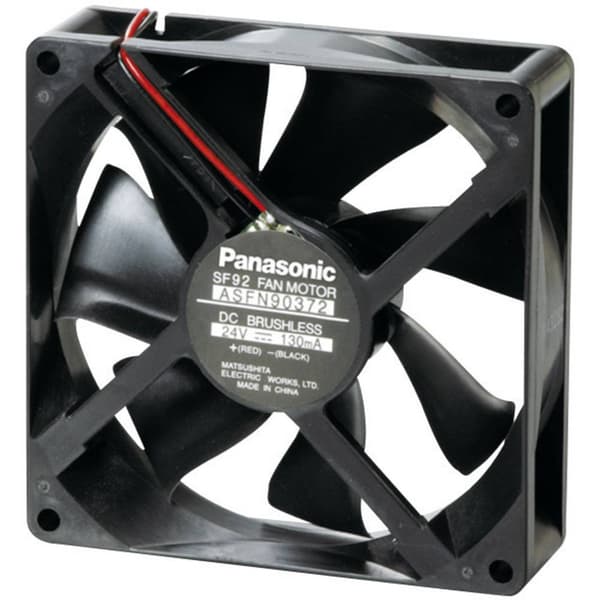 Panasonic ASFN96371 Axialfläkt 12 V/DC 96.6 m³/h (L x B x H) 92 x 92 x 25 mm