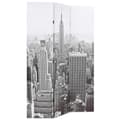 Miniatyrbillede 3 af 5: vidaXL foldbar rumdeler 120x170 cm New York by Day sort og hvid