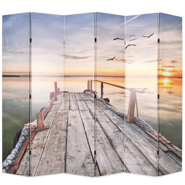 vidaXL Taitettava tilanjakaja järvi 228x170 cm