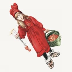 Servetter Julflicka Jul 2-pack (40st servetter)